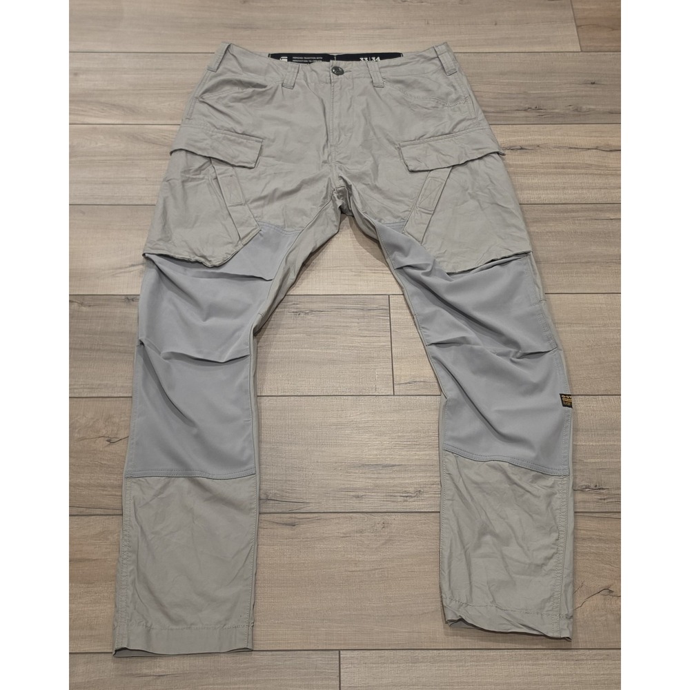 G-Star Raw 3D Regular Tapered Cargo 3.0 Pants  Khaki Sz 33x34 Biker Moto Rider